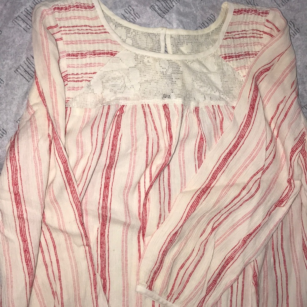 Candy striped flowy blouse - American eagle